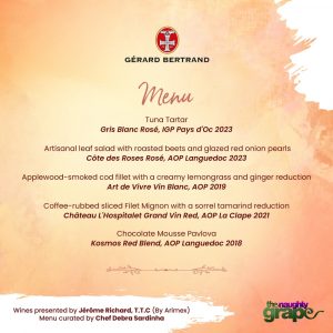 Gerard Bertrand Wine Dinner Menu-min