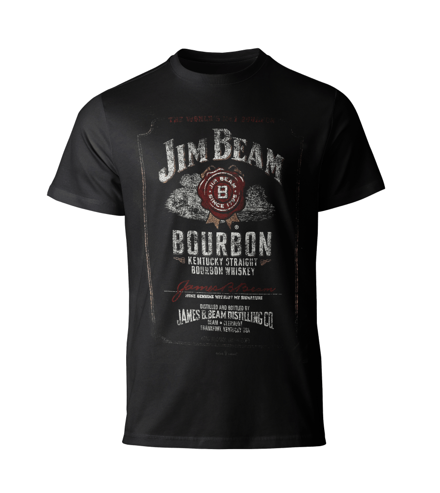 Jim Beam T Shirt Black - Naughty Grape